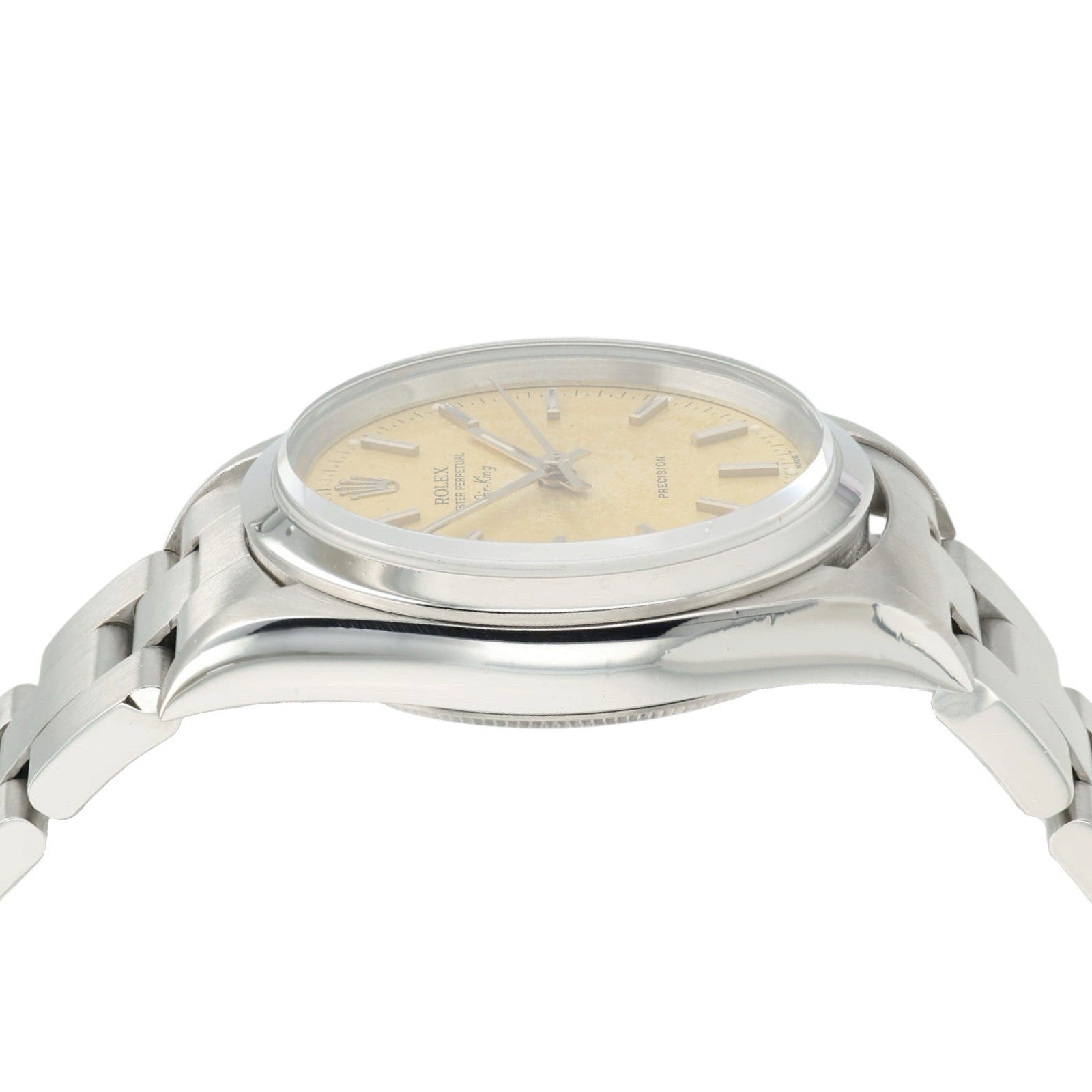 Rolex Air King Champagne Dial Stainless Steel 34mm Automatic Men’s Watch 14000