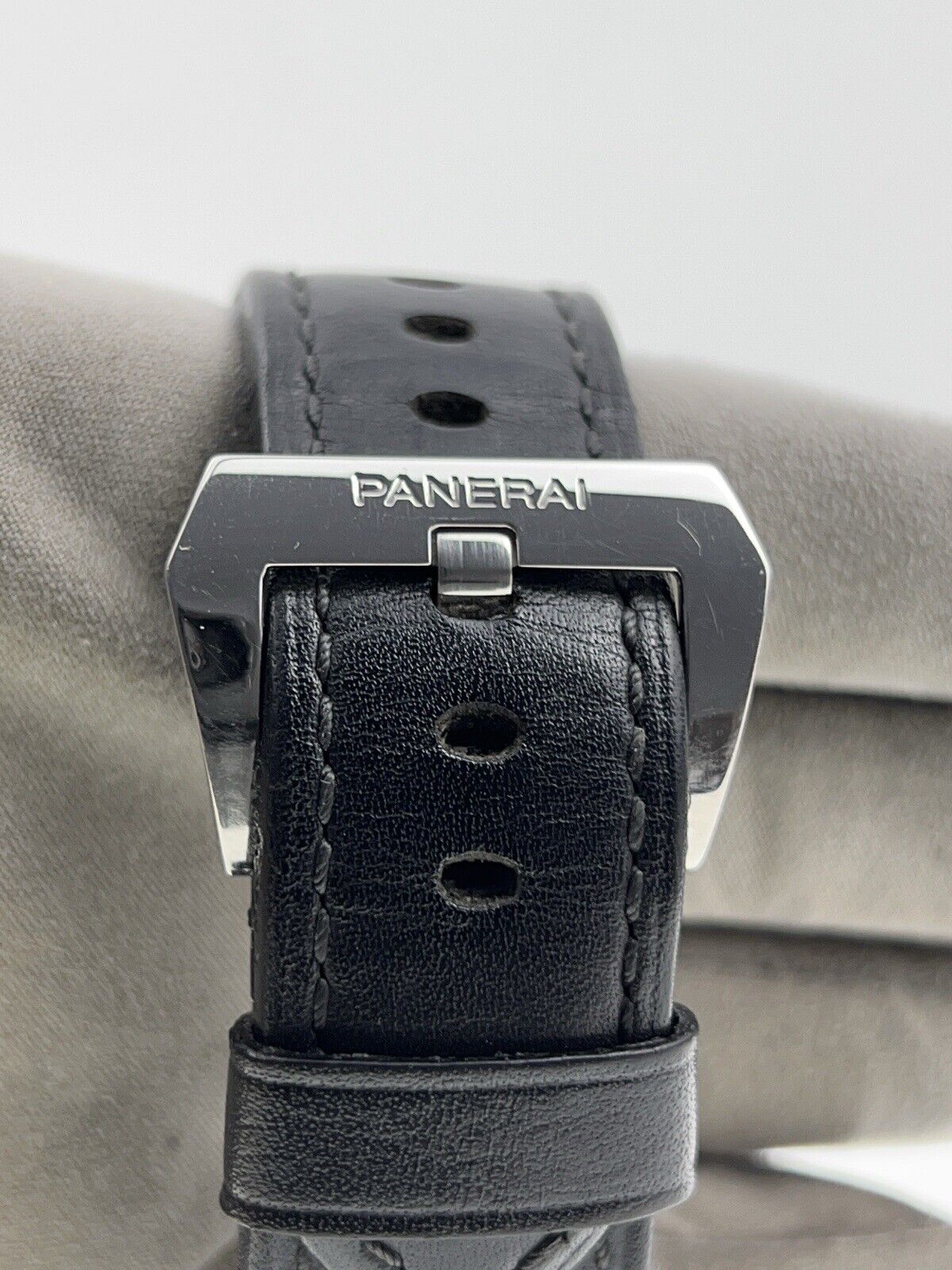 Panerai Base Logo Stainless Steel 44mm Manual Wind Men’s Watch PAM01000