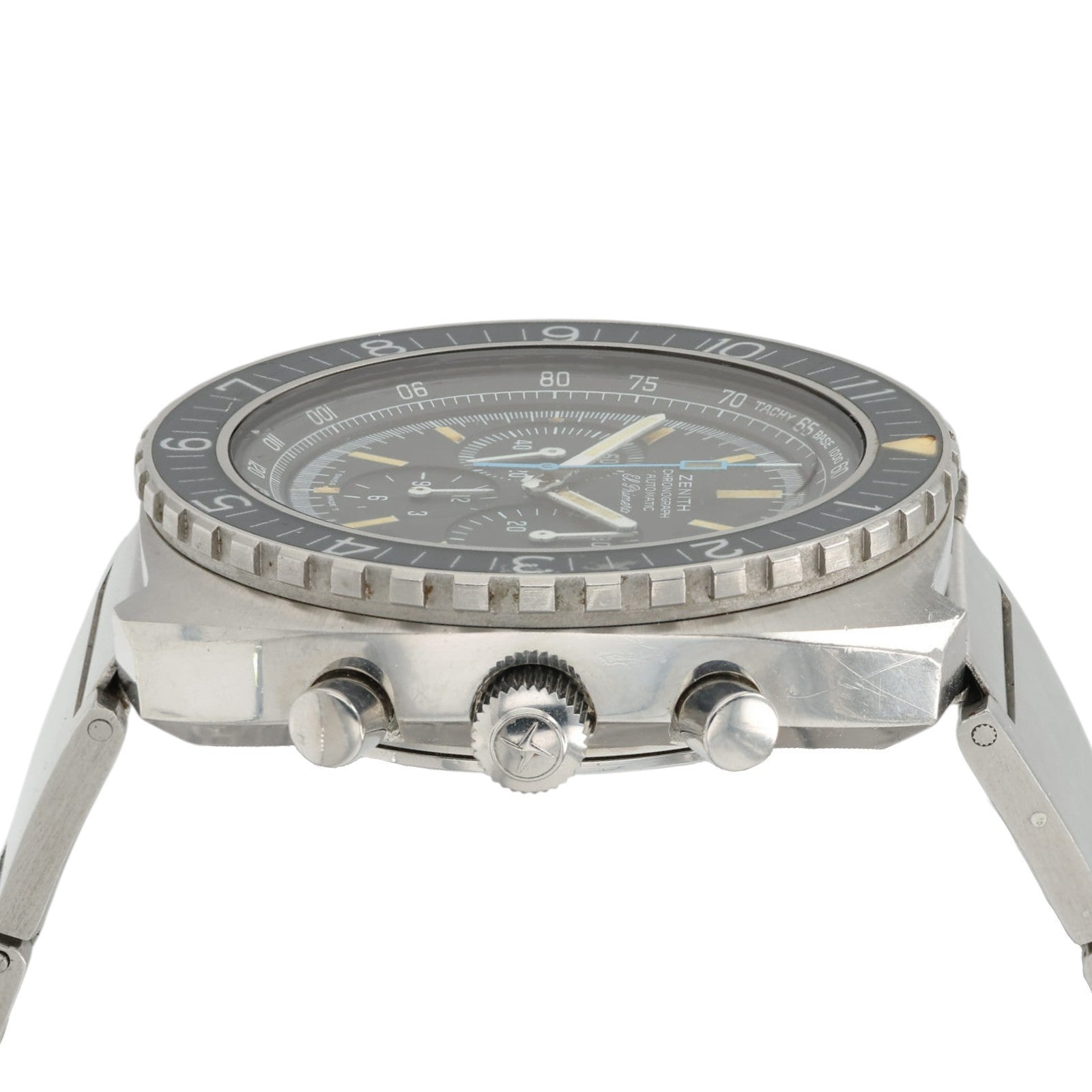 Zenith El Primero Vintage Black Dial Steel 43.5mm Automatic Mens 01-0150-415