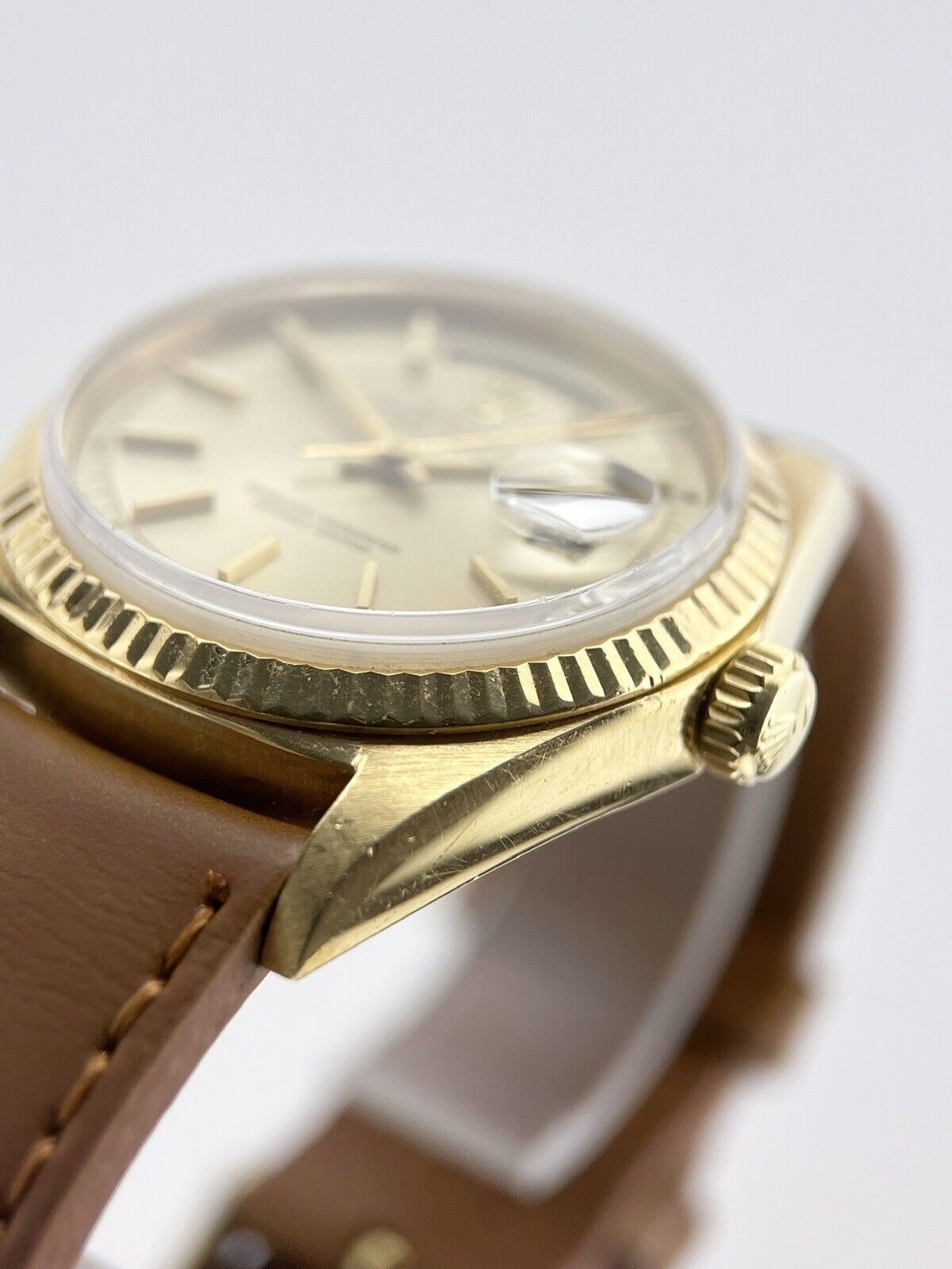 Rolex Day-Date President 18k Yellow Gold Dial 36mm Vintage Auto Watch 1803