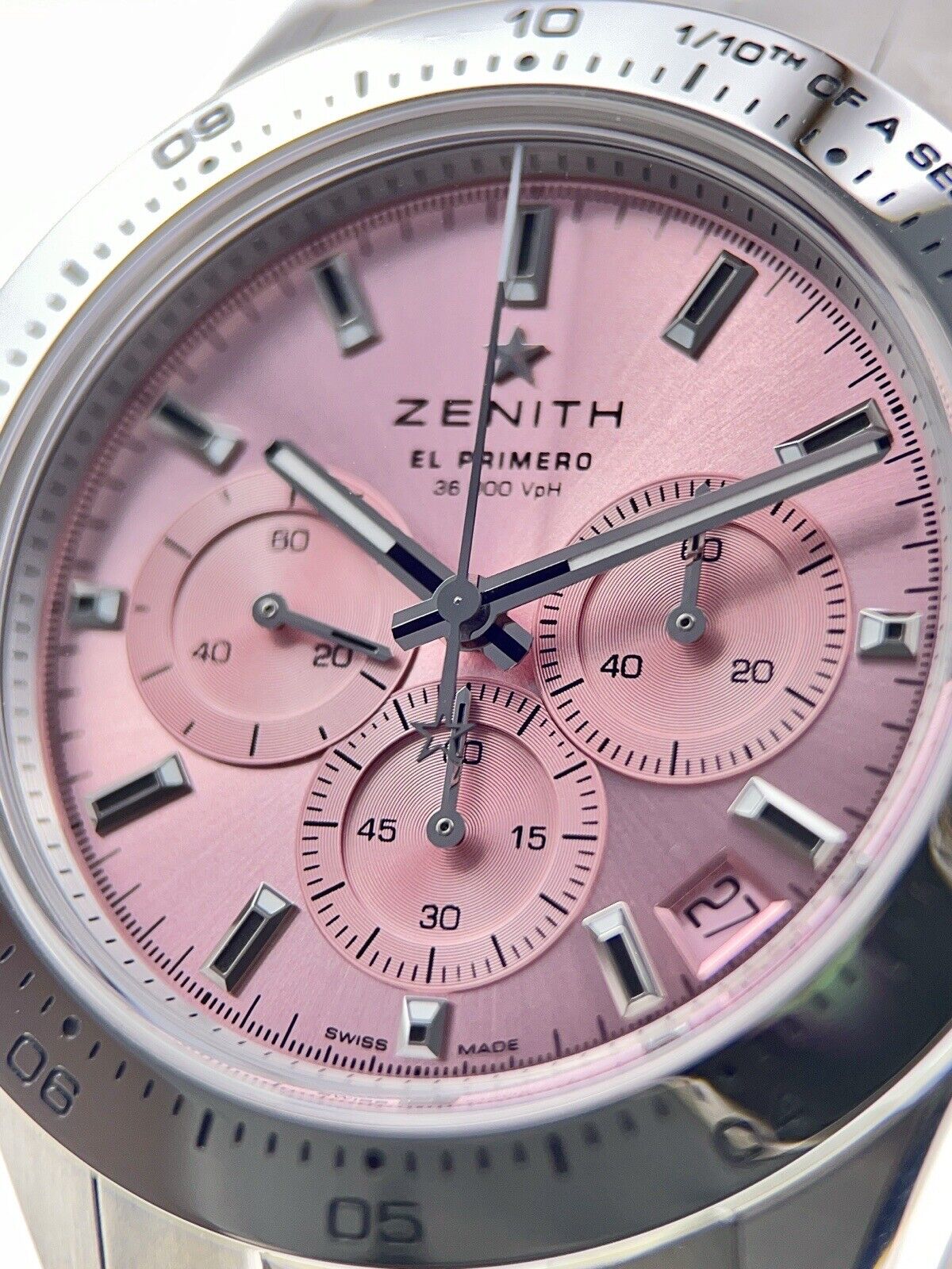 NEW 2024 Zenith Chronomaster Sport Pink Steel 41mm Automatic Men's