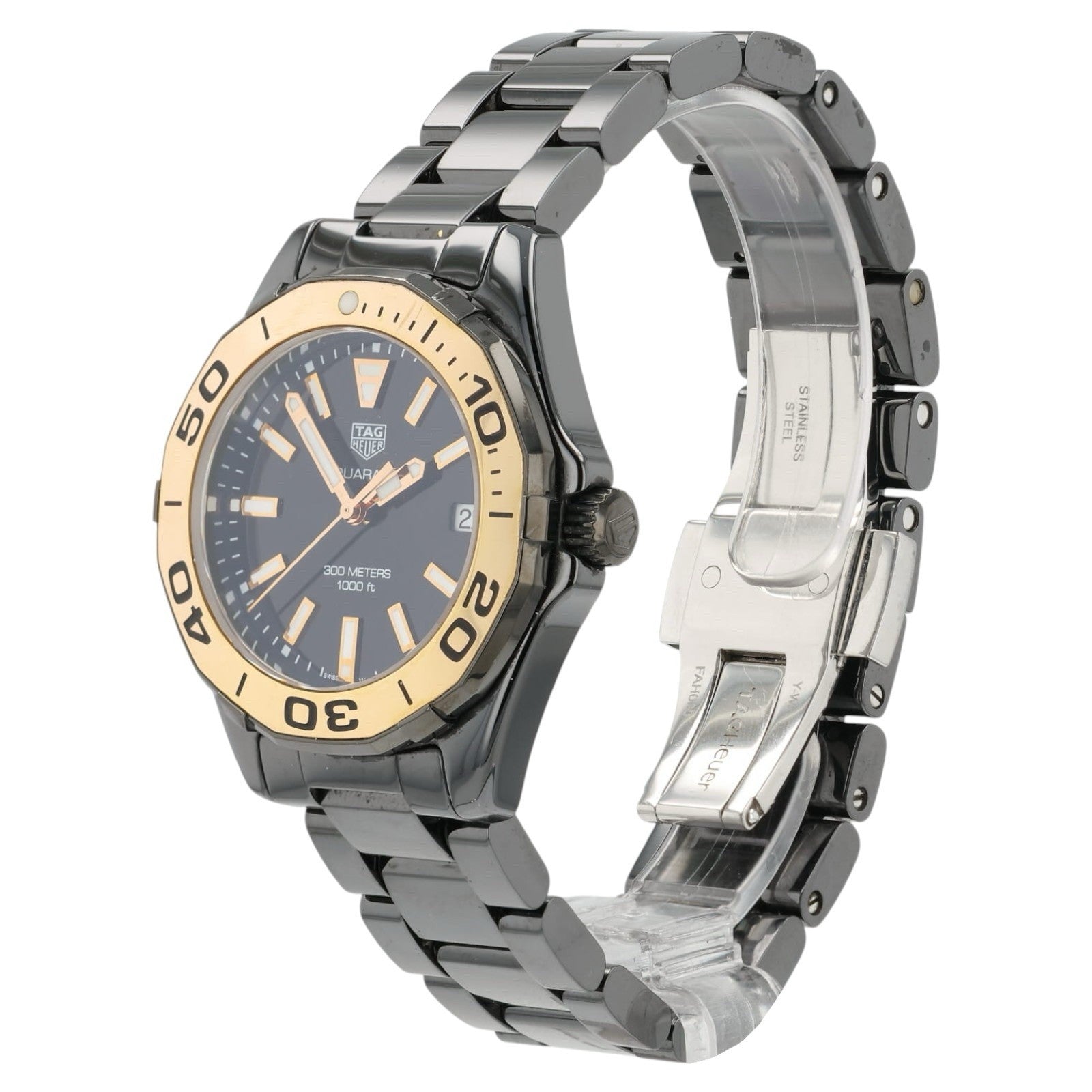 Tag Heuer Aquaracer Black Dial Ceramic 35mm Quartz Women’s Watch WAY1355