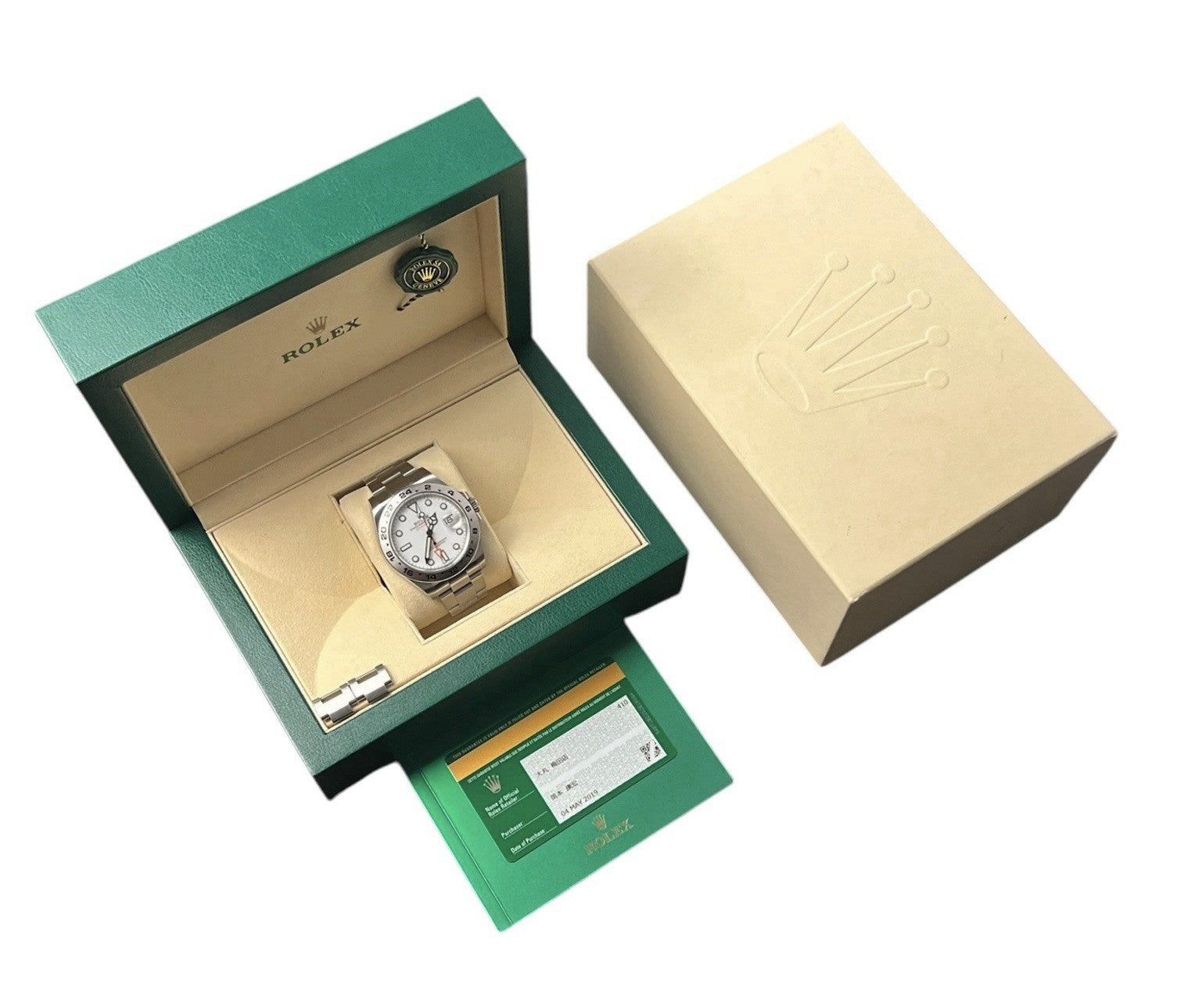 2019 Rolex Explorer II White Dial Steel 42mm Automatic Men’s Watch 216570