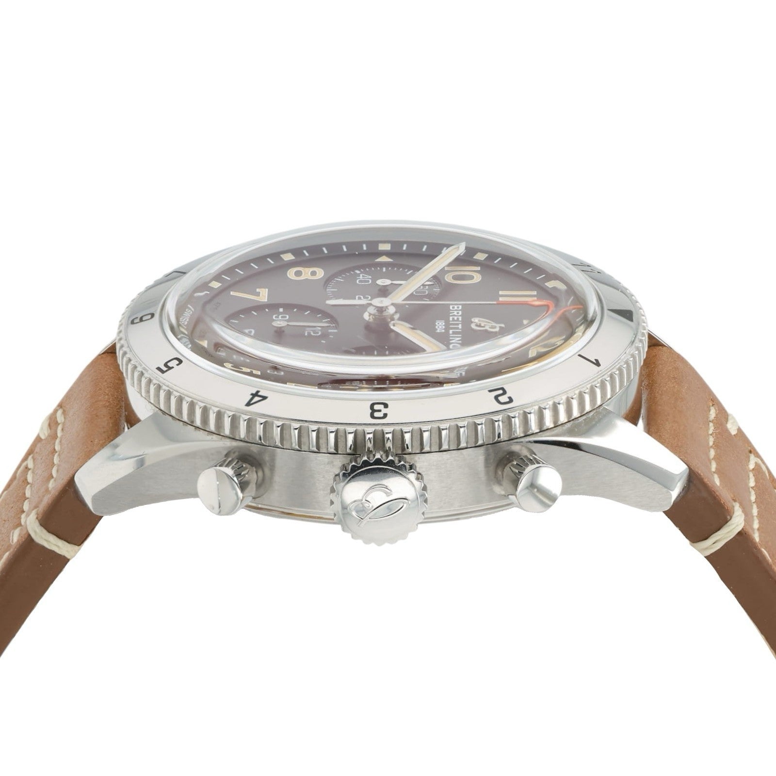 Breitling Classic AVI Black Dial Stainless Steel 42mm Automatic Men’s A23380