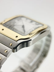 Cartier Santos Gold & Steel Silver Dial 40mm Automatic Men’s Watch W2SA0009