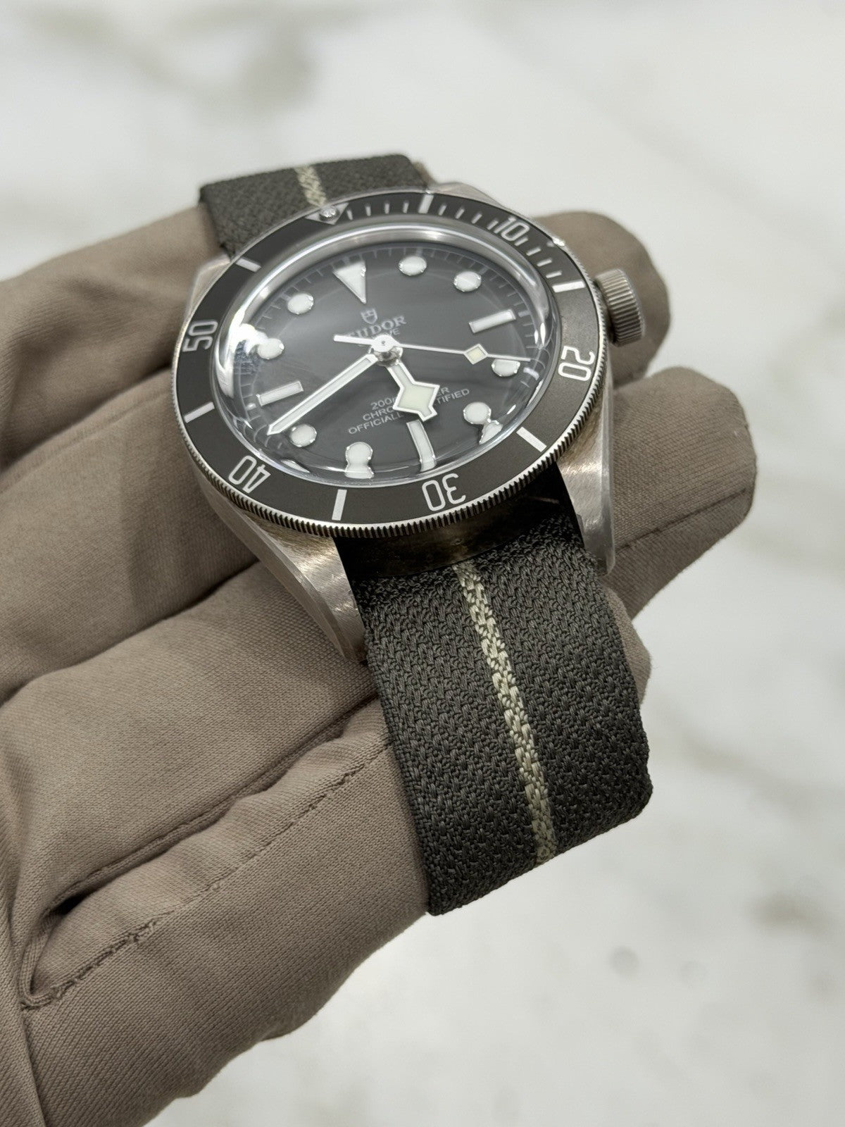 Tudor Black Bay Fifty Eight 925 Silver Fabric Strap 79010SG - Watch only