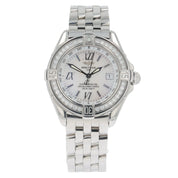 Breitling B Class Diamond Steel Mother Of Pearl Dial 31mm Quartz Women’s A67365