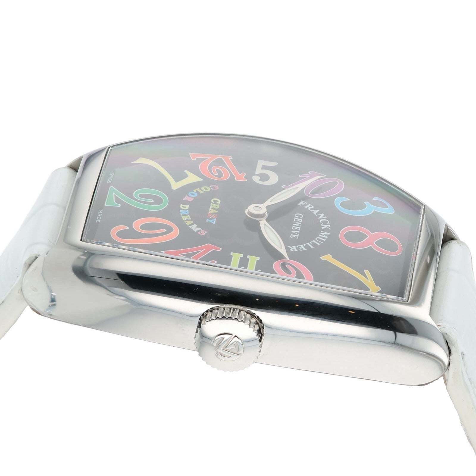 Franck Muller Crazy Hour Steel Black Dial 32mm Automatic Mens 5850 CH COL RM