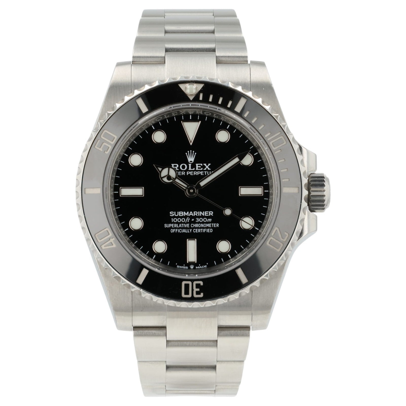 Rolex Submariner No-Date Black Dial Stainless Steel 41mm Automatic Mens 124060