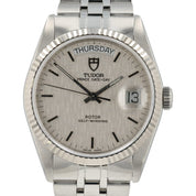 Tudor Prince Day-Date Silver Dial Stainless Steel 36mm Automatic Men’s 76214