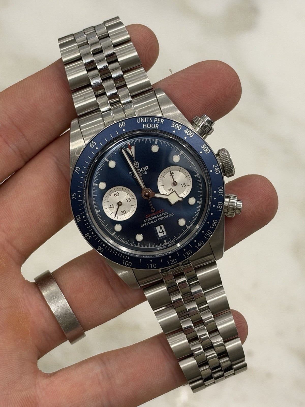 2/2025 Tudor Black Bay Stainless Steel Blue Dial 41mm Auto Mens Watch 79360B