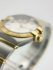 Omega Constellation Gold Steel Silver Dial 38mm Automatic Mens Watch 1201.30.00