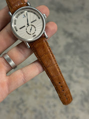 Chronoswiss Delphis CH1423 Jumping Hour Retrograde Silver SS Watch - FOR PARTS