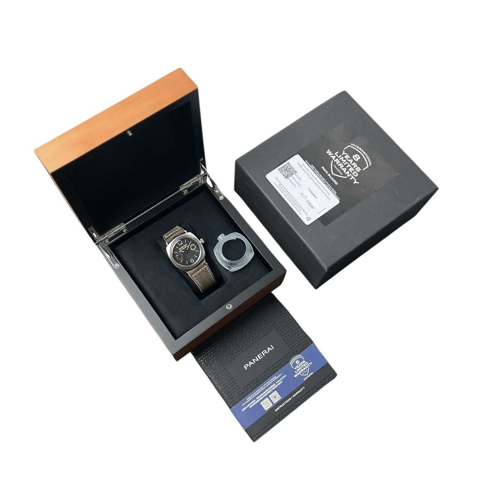 Panerai Radiomir Black Dial Stainless Steel 45mm Manual Wind Mens Watch PAM00992