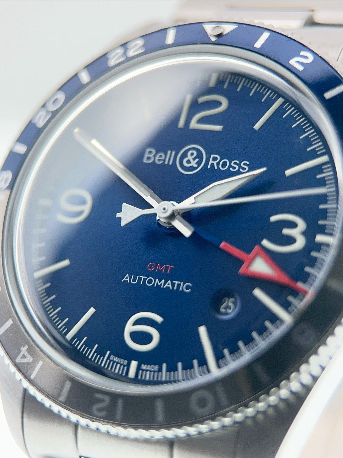 Bell & Ross Stainless Steel Blue Dial BRV2-93