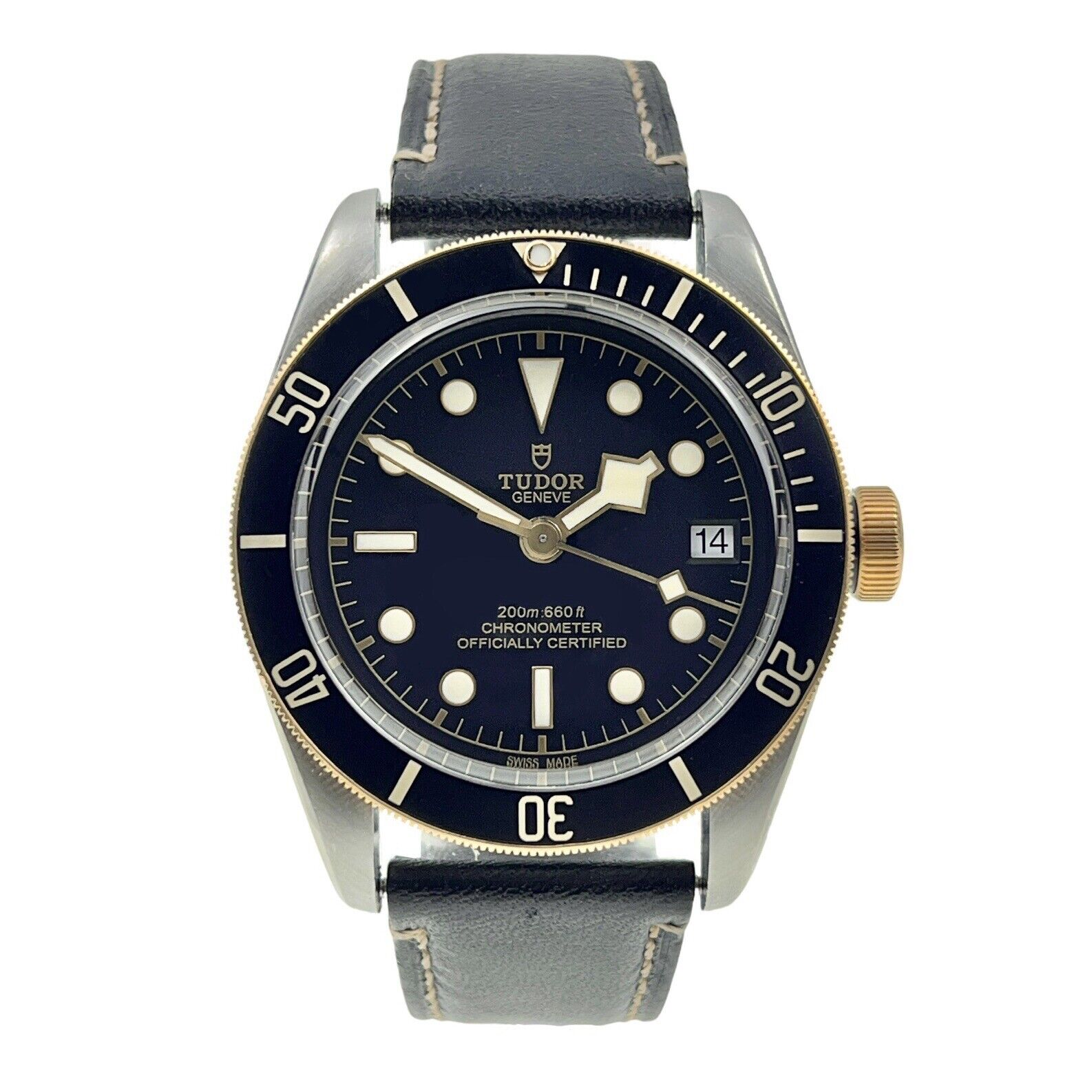 Tudor Black Bay Stainless Steel S&G 41mm Automatic Mens Watch 79733N