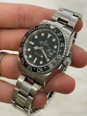 Rolex GMT Master II Black Dial Stainless Steel 40mm Automatic Men's 116710LN