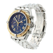 Breitling Crosswind Gold & Steel Blue Dial 43mm Automatic Mens Watch D13355