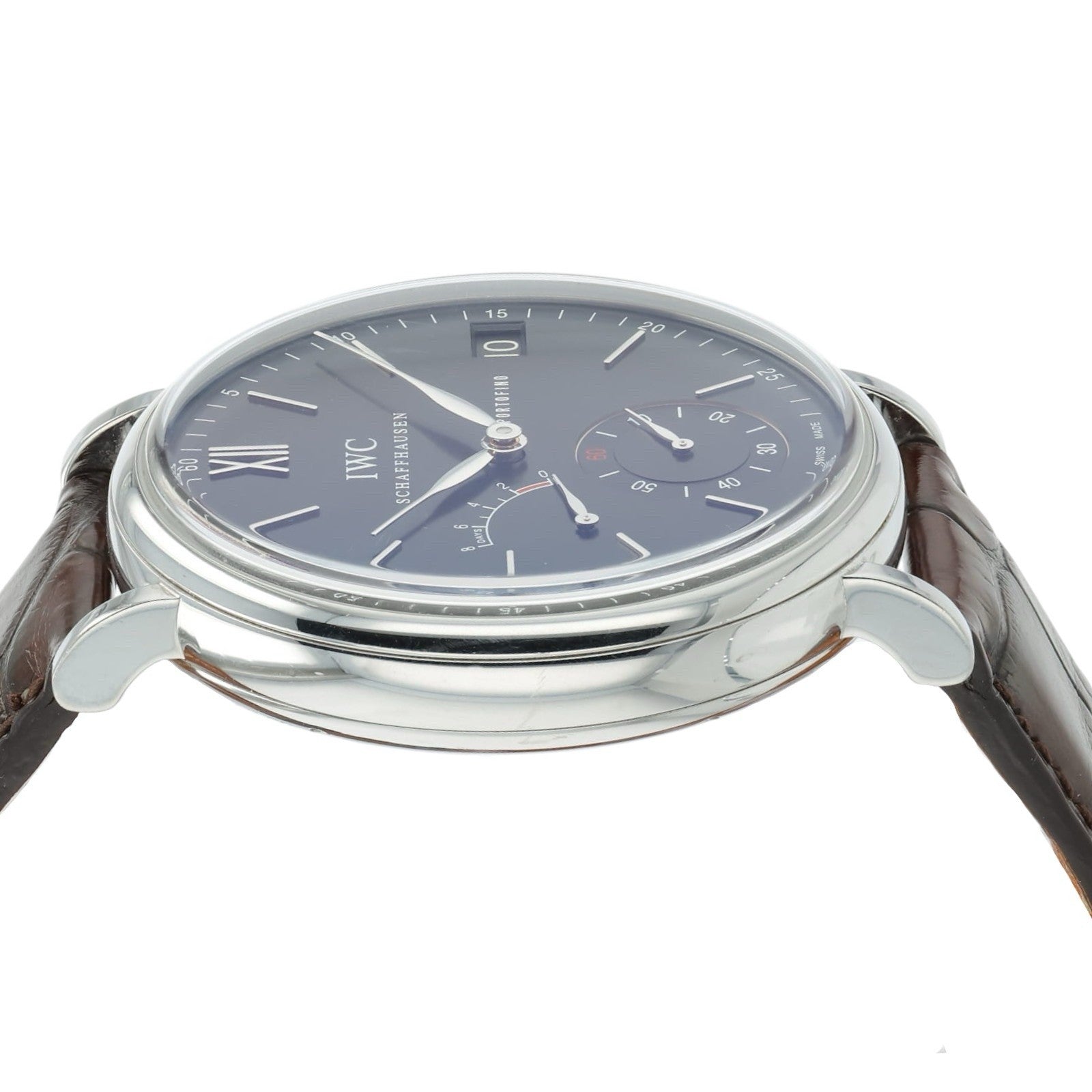 IWC Portifino Black Dial Stainless Steel 45mm Manual Wind Men’s Watch IW510102