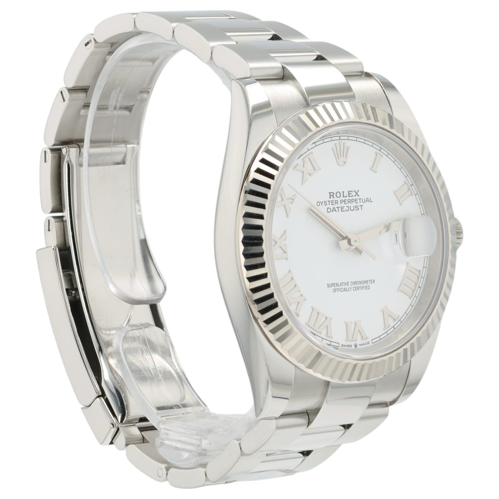 2021 Rolex Datejust White Dial Stainless Steel 41mm Automatic Men’s Watch 126334
