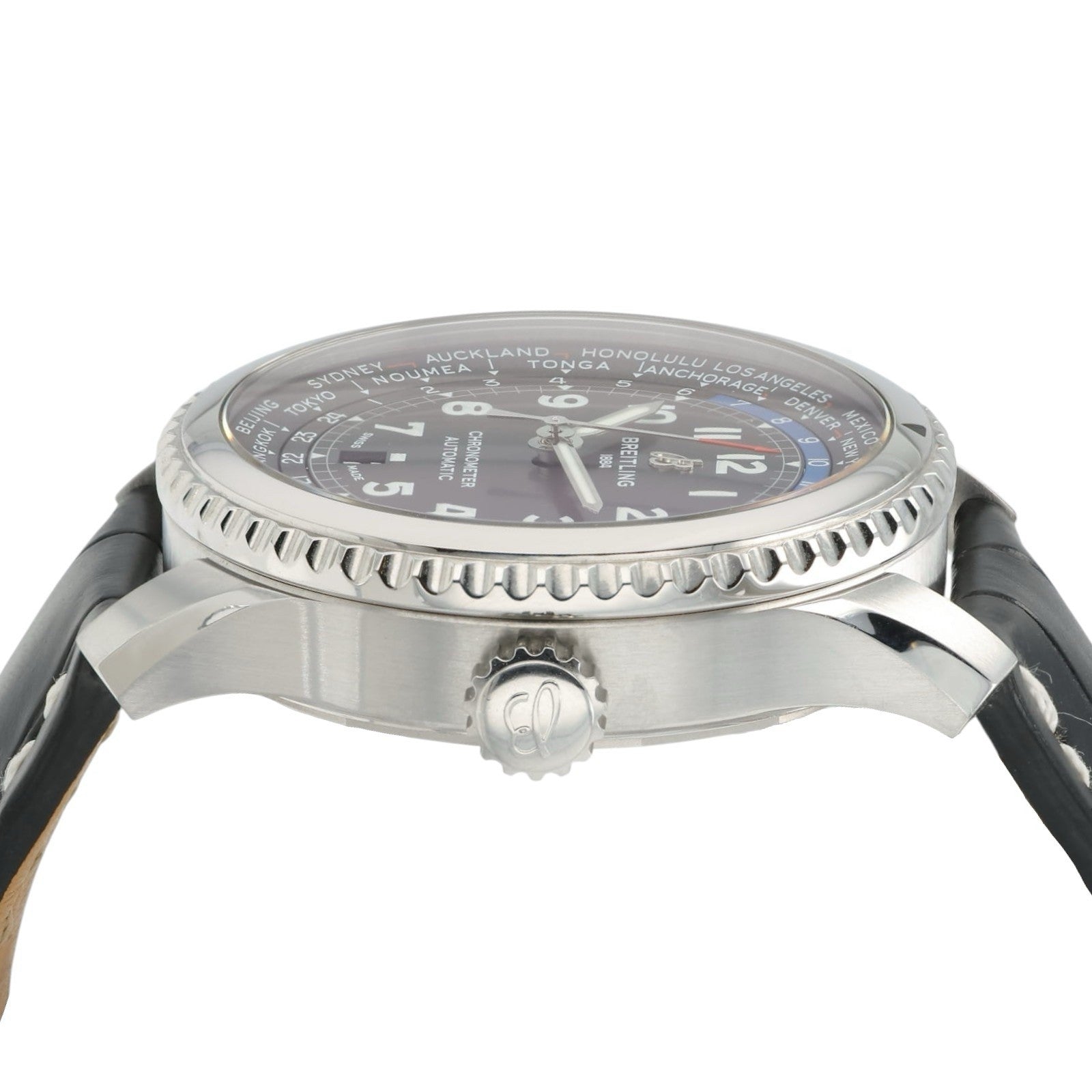 Breitling Aviator 8 Black Dial Stainless Steel 43mm Automatic Mens Watch AB3521
