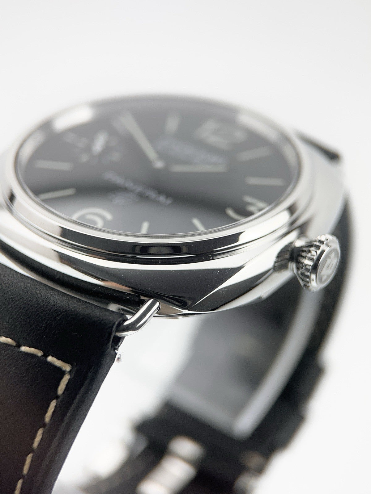 NEW Panerai Radiomir Black Seal Steel Black Dial 45mm Manual Wind Watch PAM00754