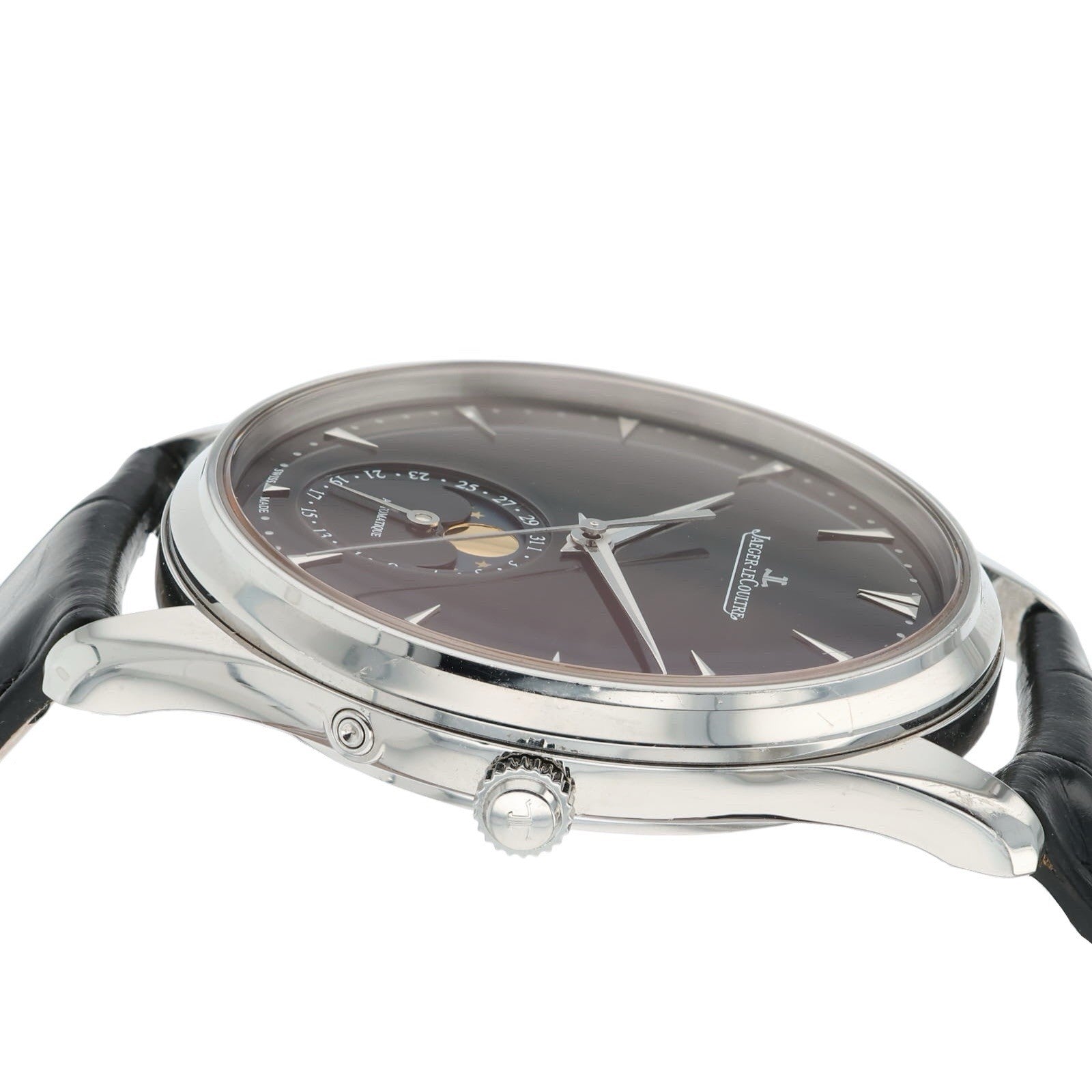 Jaeger-LeCoultre Master Ultra Thin Moon Steel Black Dial 39mm Automatic Q1368470