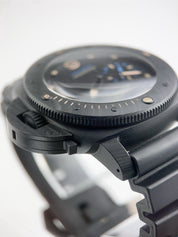 Panerai Luminor Submersible Carbon Black Dial 47mm Automatic Mens Watch PAM00616