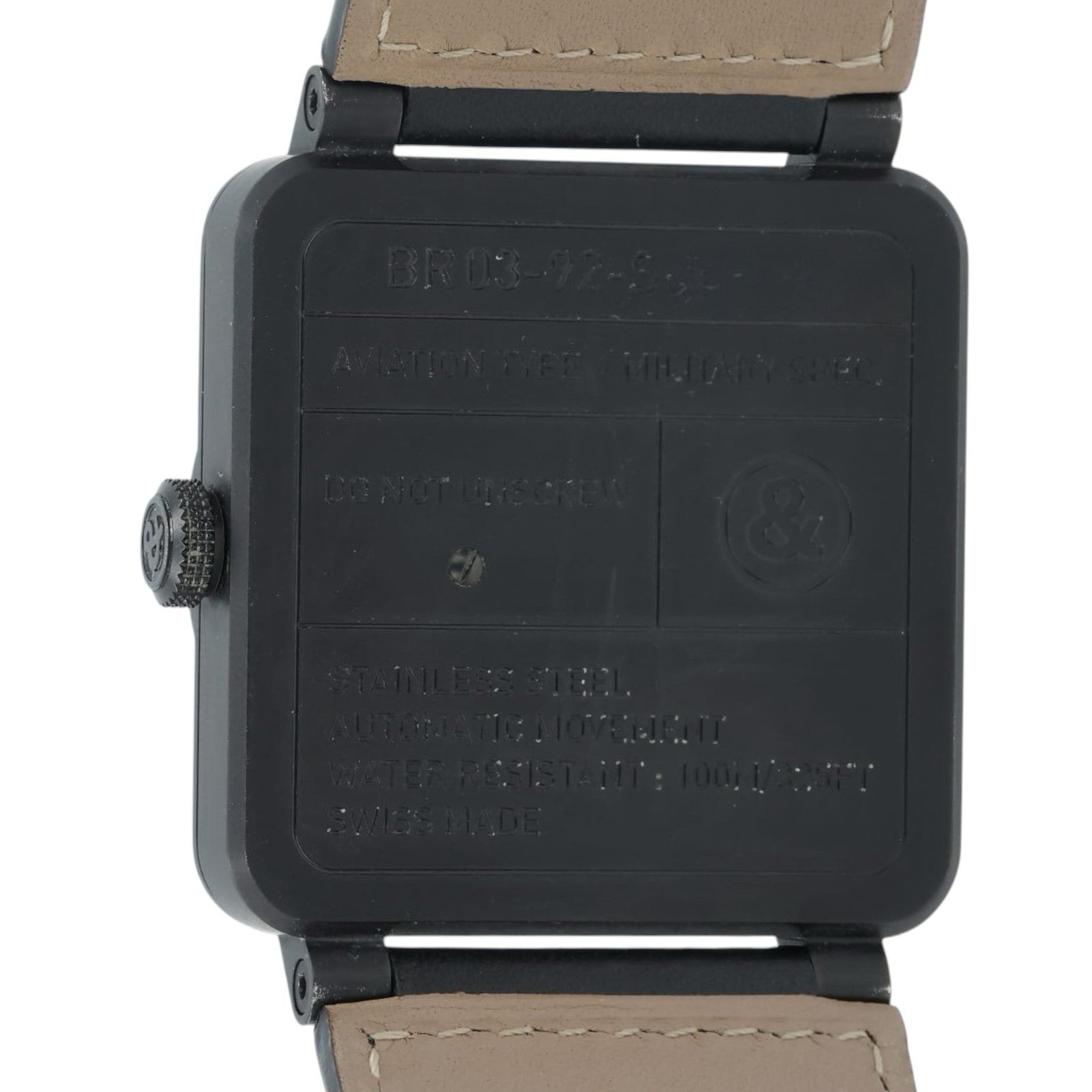Bell & Ross BR03-92 Black Dial PVD Stainless Steel 42mm Automatic Men’s BR03-92