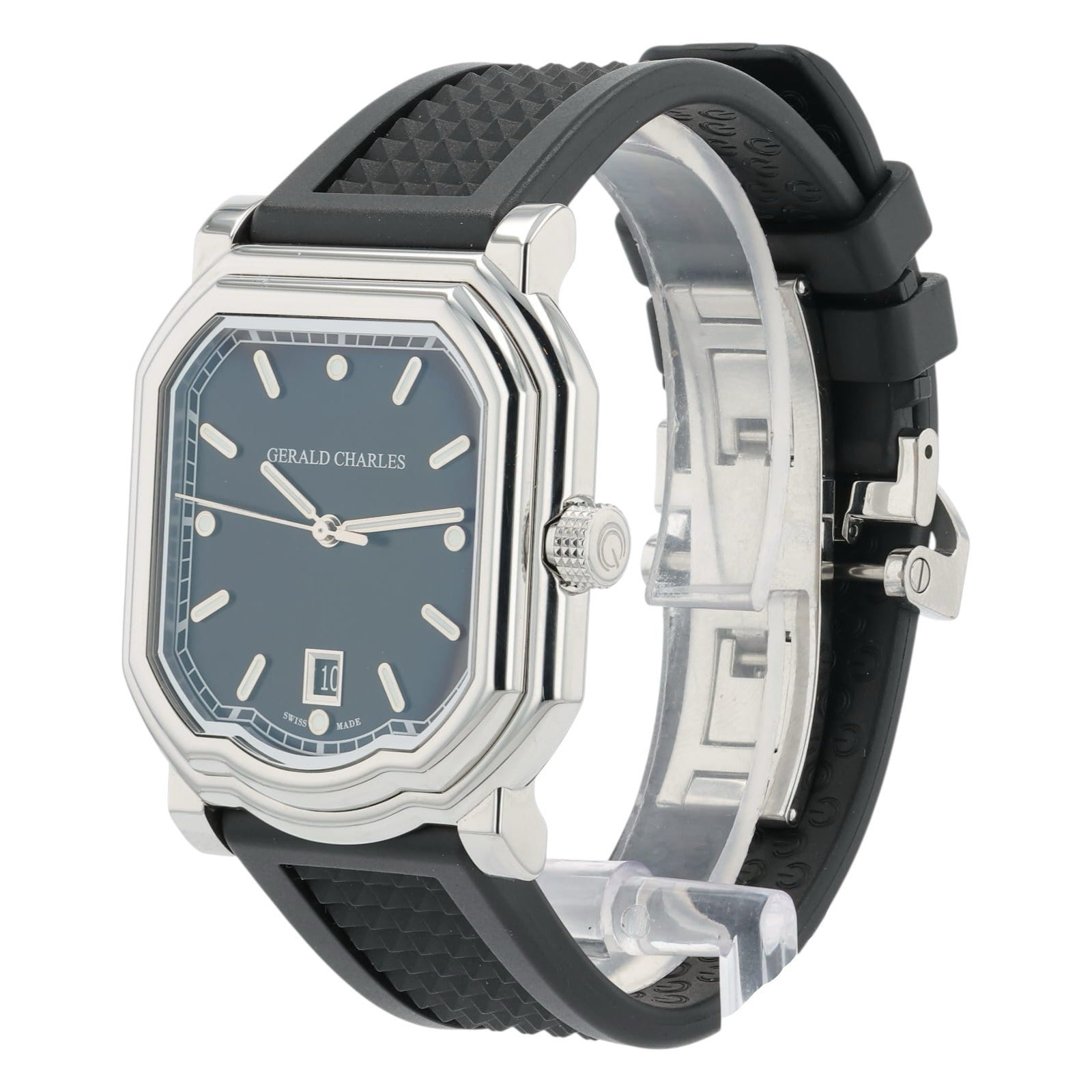 Gerald Charles Maestro Stainless Steel Black Dial 39mm Automatic Mens GC2.0-A-00