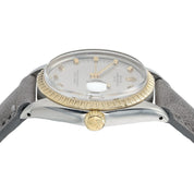Rolex Date Silver Dial Gold And Steel Silver Dial 34mm Automatic Mens Watch 1505