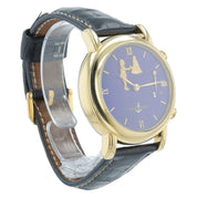 Ulysse Nardin San Hourstriker 18k Yellow Gold Blue Dial 40mm Automatic 751-22