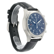 IWC Pilot Chronograph Stainless Steel Black Dial 42mm Automatic Mens IW371701