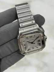 Cartier Santos Stainless Steel Silver Dial 39mm Automatic Men's Watch WSSA0018