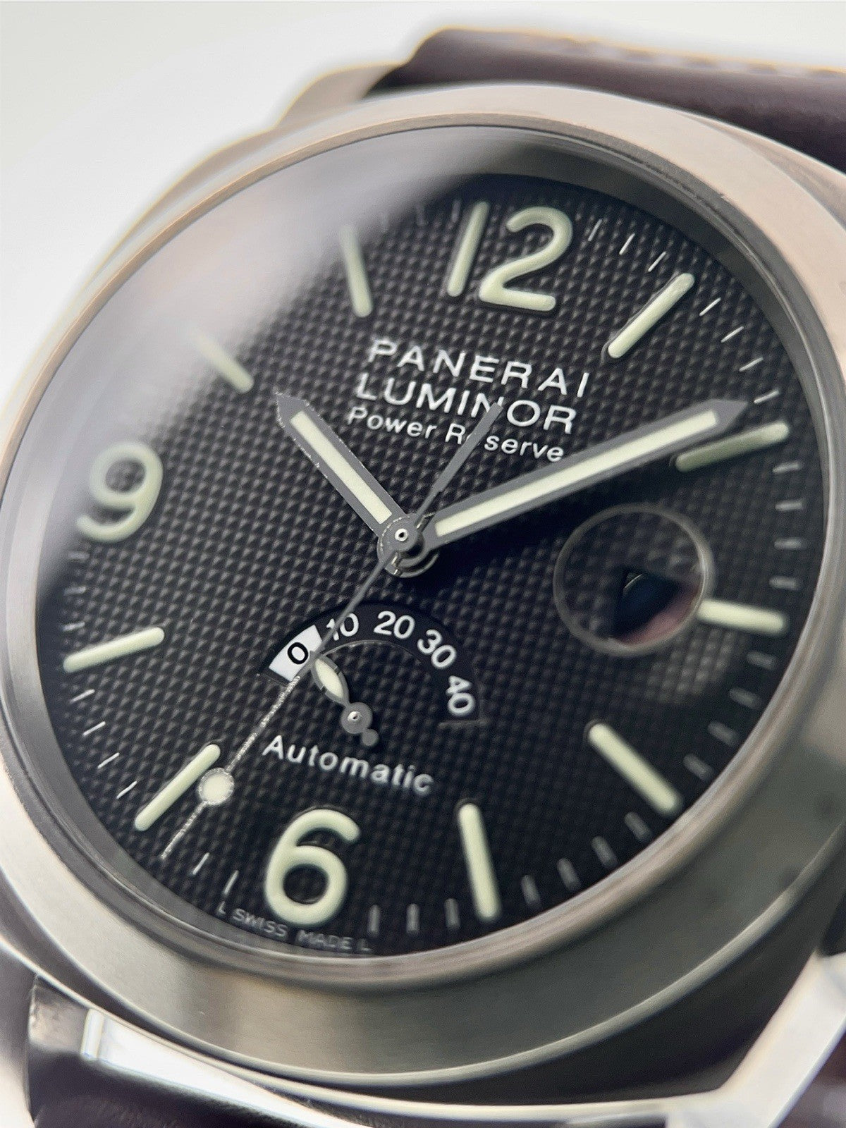 Panerai Luminor Power Reserve Titanium Black Dial 44mm Automatic Mens PAM00057