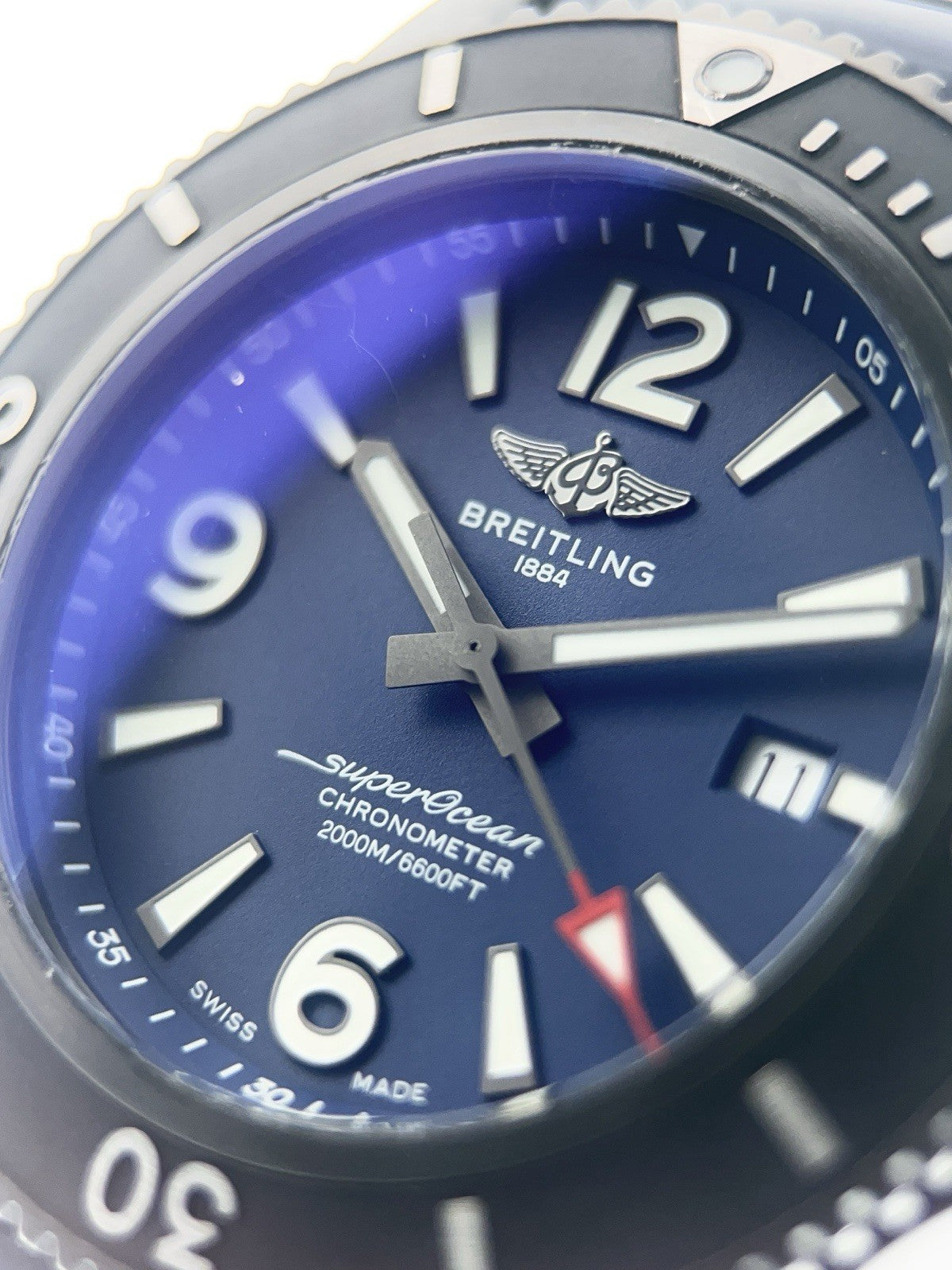 Breitling Superocean Stainless Steel Blue Dial 46mm Automatic Mens Watch M17368