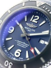 Breitling Superocean Stainless Steel Blue Dial 46mm Automatic Mens Watch M17368