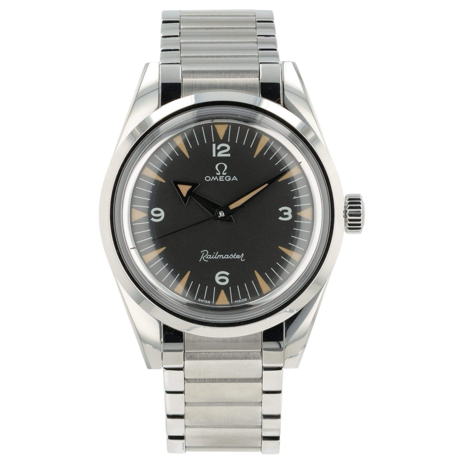 Omega Railmaster Black Dial Stainless Steel 38mm Automatic 220.10.38.20.01.002