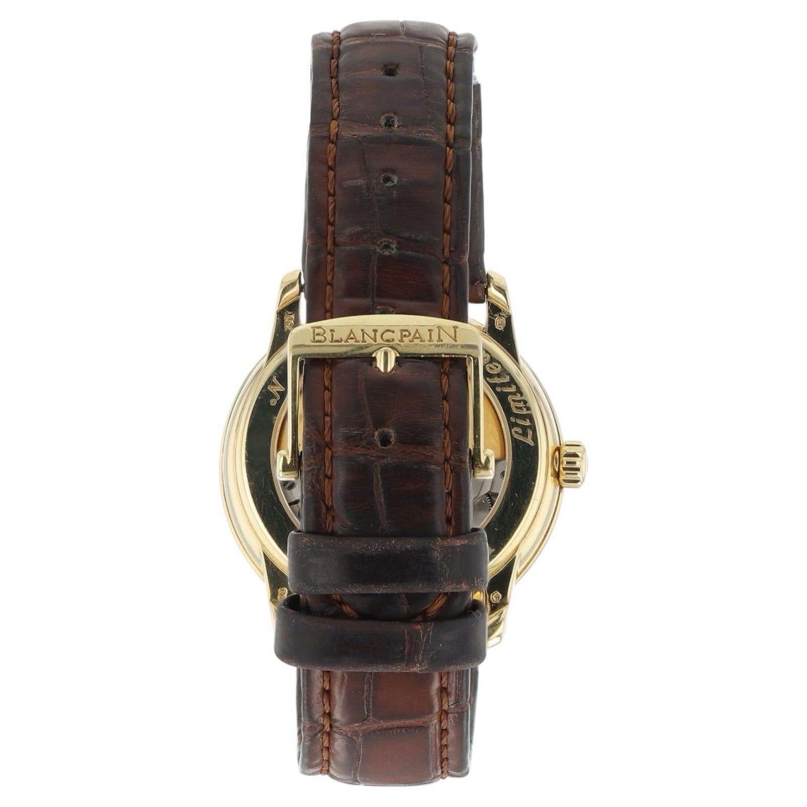 Blancpain Villeret 18k Yellow Gold White Dial 36mm Automatic Mens Watch 1158