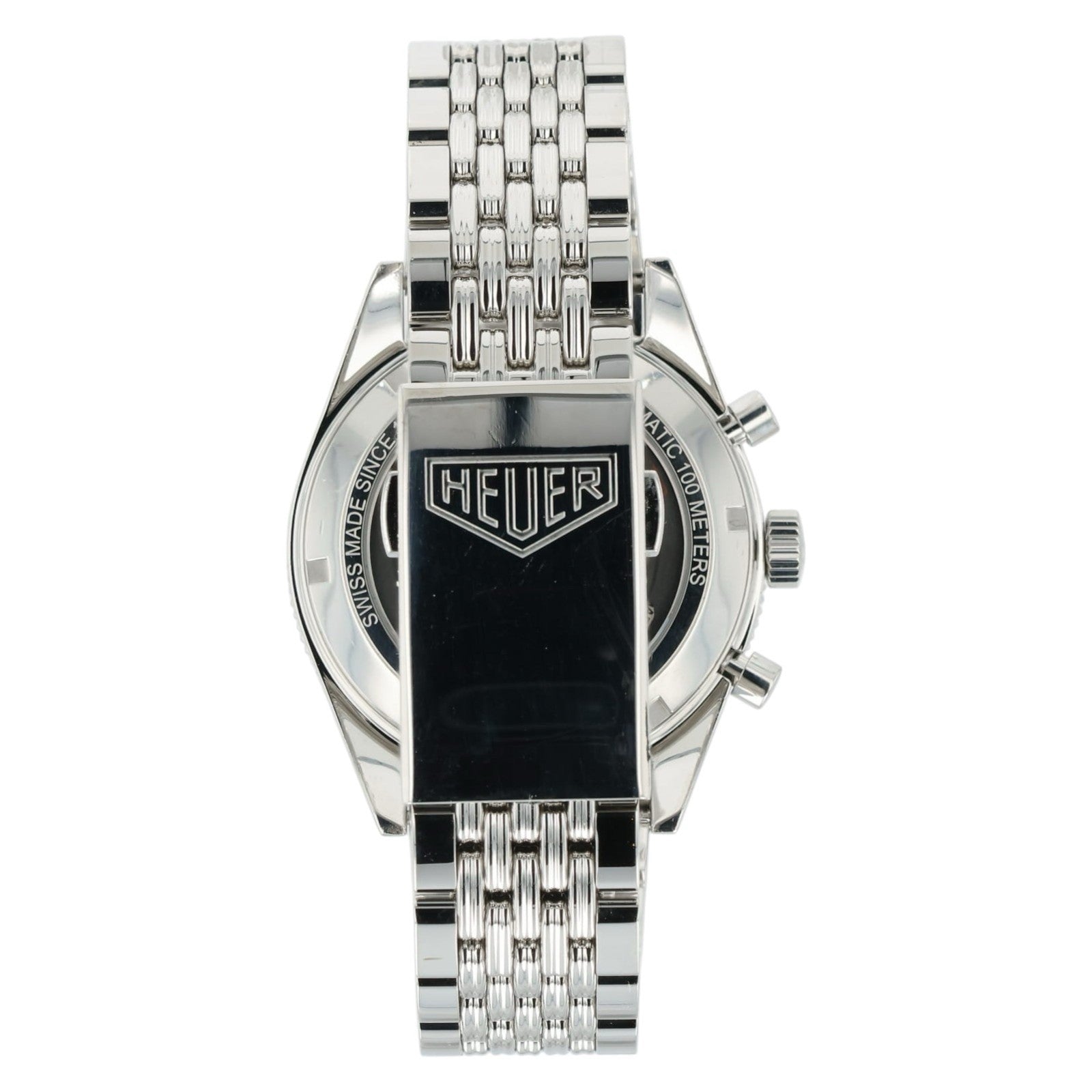 Tag Heuer Autavia Black Dial Stainless Steel 42mm Automatic Mens Watch CBE2110