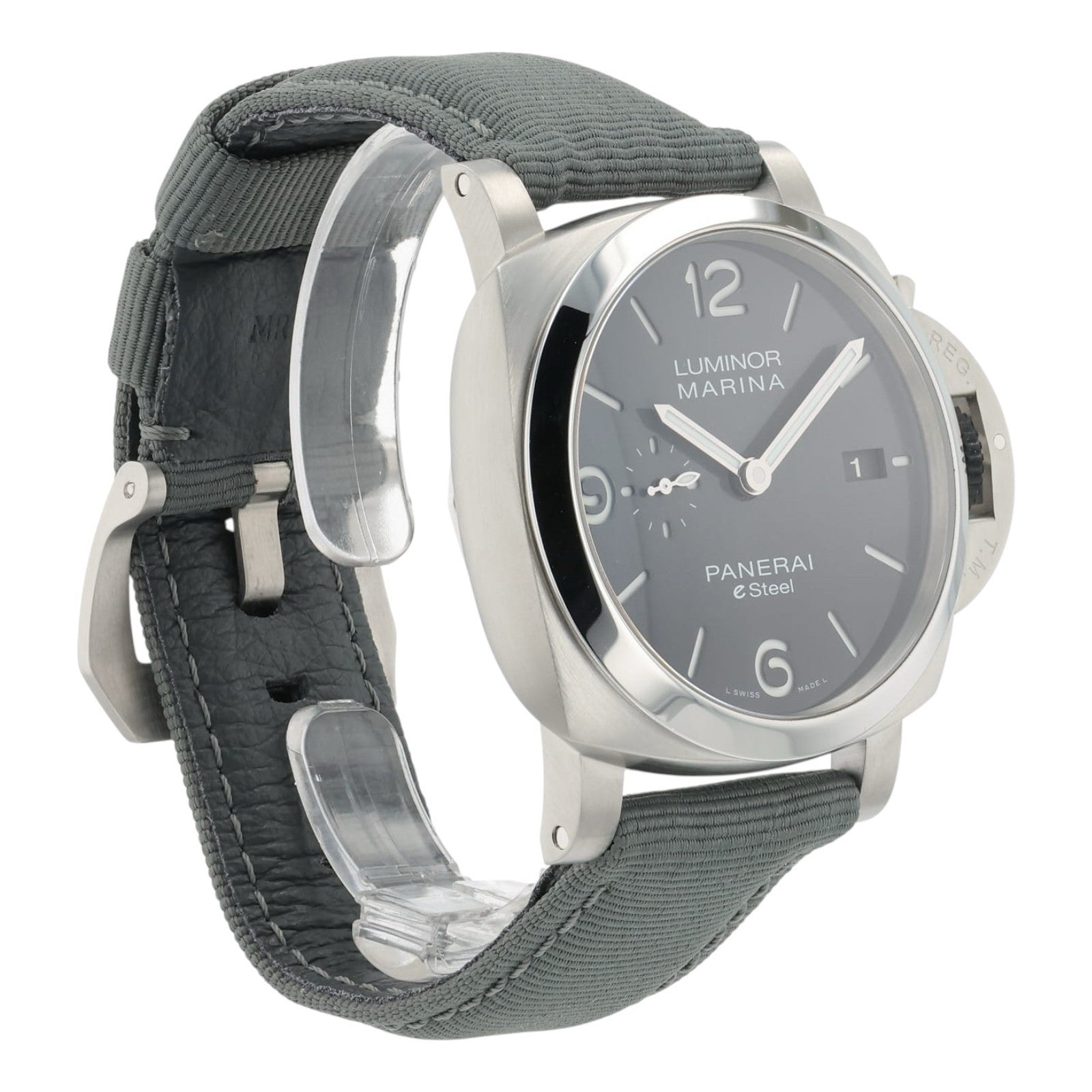 NEW Panerai Luminor Marina Steel Grey Dial 44mm Automatic Men’s Watch PAM01358