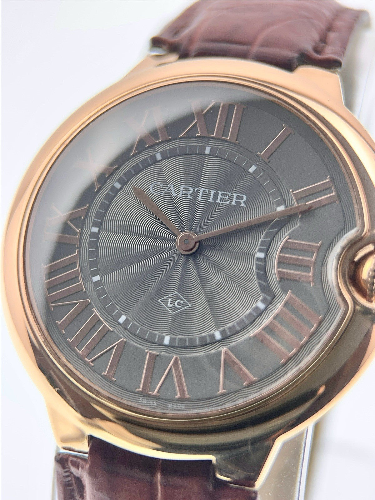 Cartier Ballon Bleu 18k Rose Gold Grey Dial 40mm Manual Wind Men’s WGBB0020