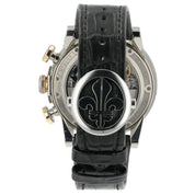Louis Moinet Geograph Black Dial Steel and Rose Gold 45.5mm Automatic Mens Watch