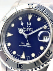 Tudor Submariner Steel Blue 36mm Automatic Men’s Watch 75190 - Box and Papers