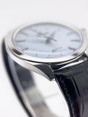 Grand Seiko Spring Drive Steel Ice Blue Dial 38.5mm Manual Wind Watch SBGY007G