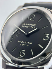 Panerai Luminor Marina Stainless Steel Black Dial 44mm Manual Wind Mens PAM00510