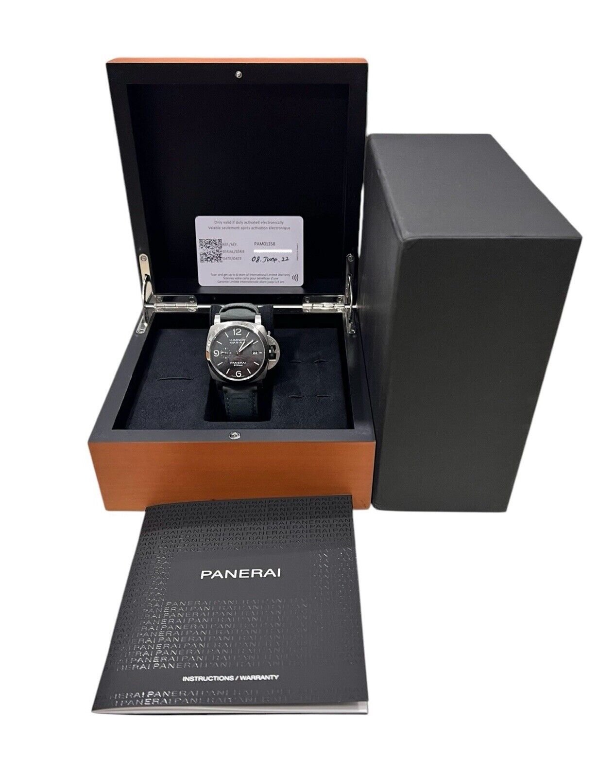 Panerai Luminor Marina Steel Grey Dial 44mm Automatic Men’s Watch PAM01358