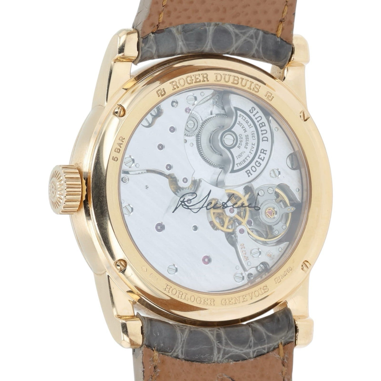 Roger Dubuis Hommage Silver Dial 18k Rose Gold 42mm Automatic Men’s Watch 87720