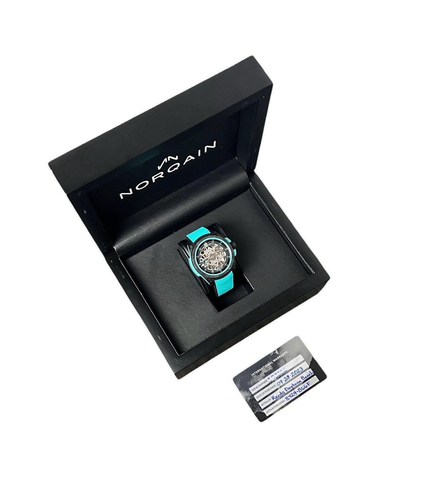 Norqain Wild One Carbon Skeleton Dial 42mm Automatic Movement Mens Watch NNQ3000