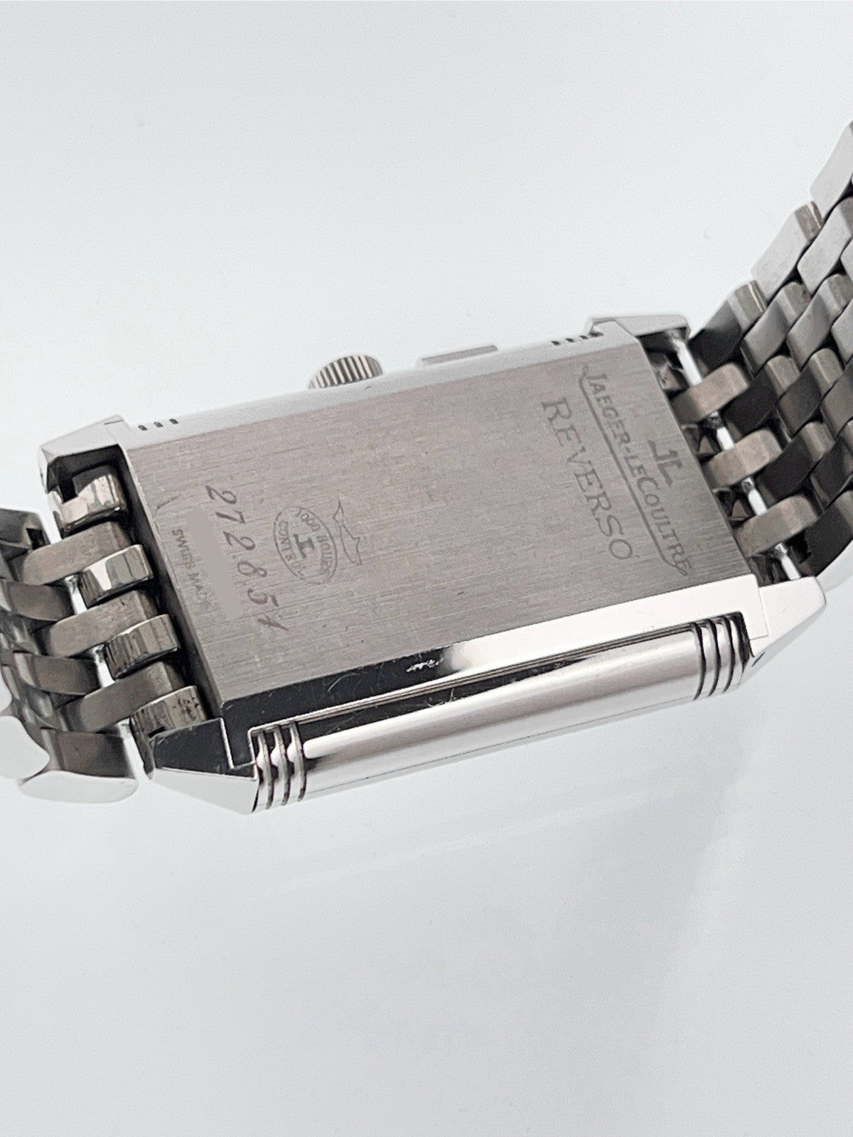 Jaeger-LeCoultre Reverso Steel Black & Silver Dial 26mm Manual Watch 272.8.54